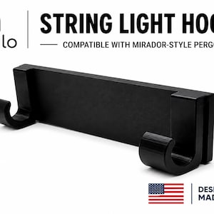 Mirador-Compatible Pergola String Light Clips | Dual-Hook | No-Drill | No Adhesive | Light Hangers