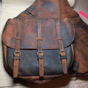 Leather Western Saddle Bag for Horse, Handmade and Premium Quality.