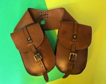 Leather Saddle Bag for Horse, Handmade and Premium Quality Leather Bag.