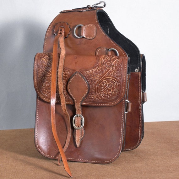 Hilason Floral Western Horse Leather Saddle Bag Heavyduty Traditional –  Hilason Saddles and Tack