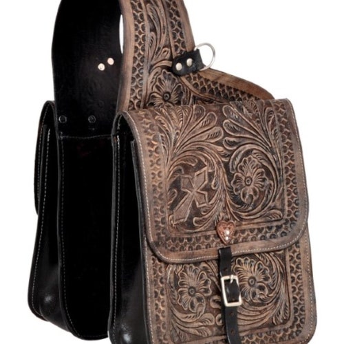 Premium Handmade Western Leather Saddle Bag for Horse Etsy