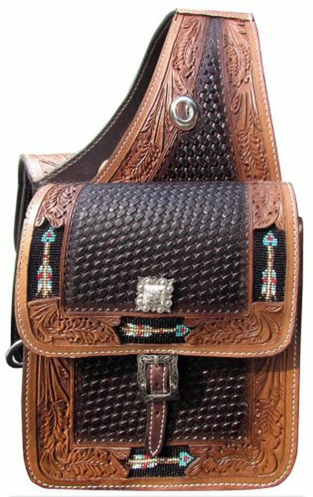 Premium Western Leather Saddle Bag for Horse Etsy