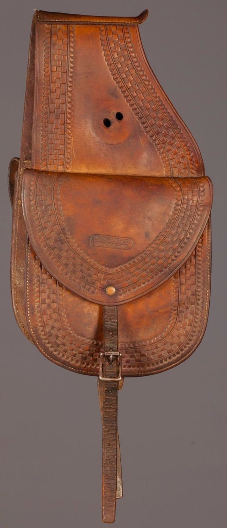 Premium Western Leather Saddle Bag for Horse Etsy