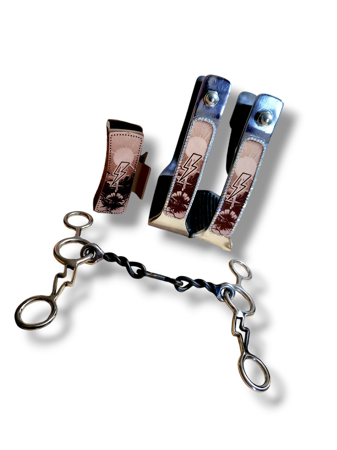 Slanted Aluminium Stirrups 3 Piece Combo Set Etsy