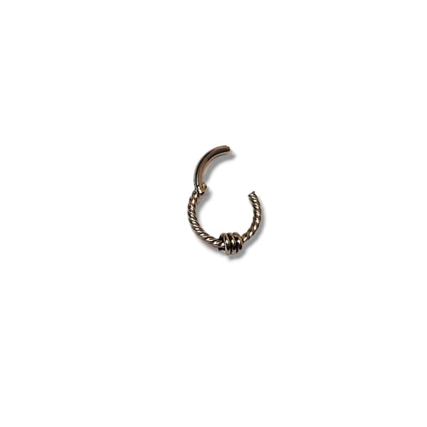 Western Barb Wire - Twisted Rope - 16 Gauge Septum / Daith / Cartilage Ring