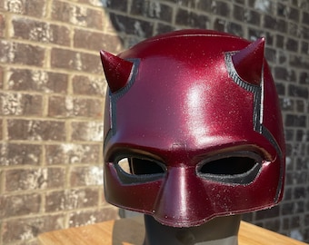 Handcrafted wearable Daredevil Cowl - Perfect for Daredevils and Superhero Enthusiasts