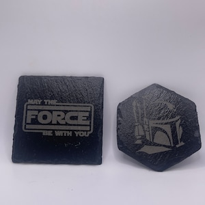Custom Starwars Inspired Coasters (set of 4)