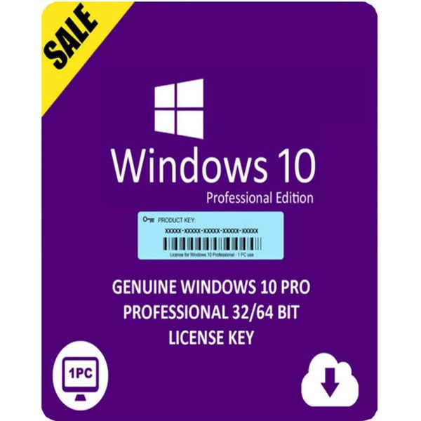 Windows 10 Pro License Key 32 bit 64 bit