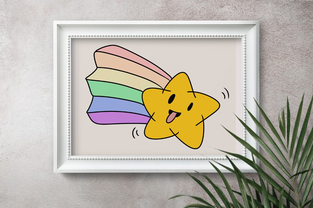 Pride Star Poster LGBTQ Gift Pride Wall Art LGBTQ Queer Wall Art Pride Art Queer Print Pride ...