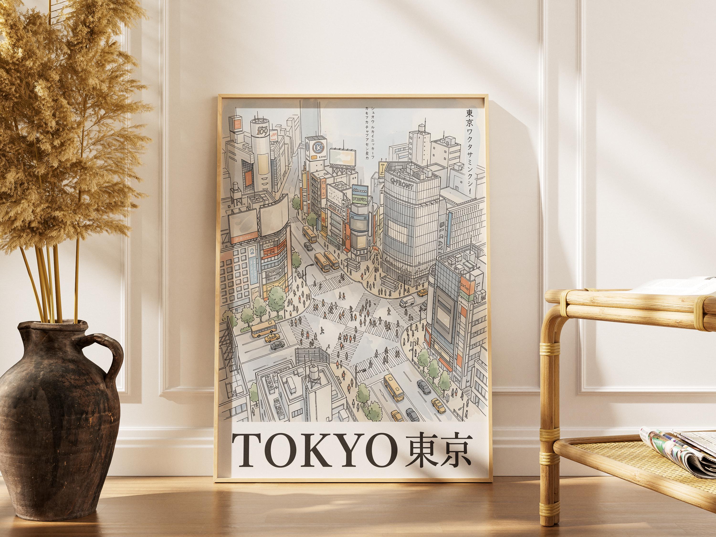 彫刻・オブジェ [SHIBUYA_035] Poster Shibuya - Etsy