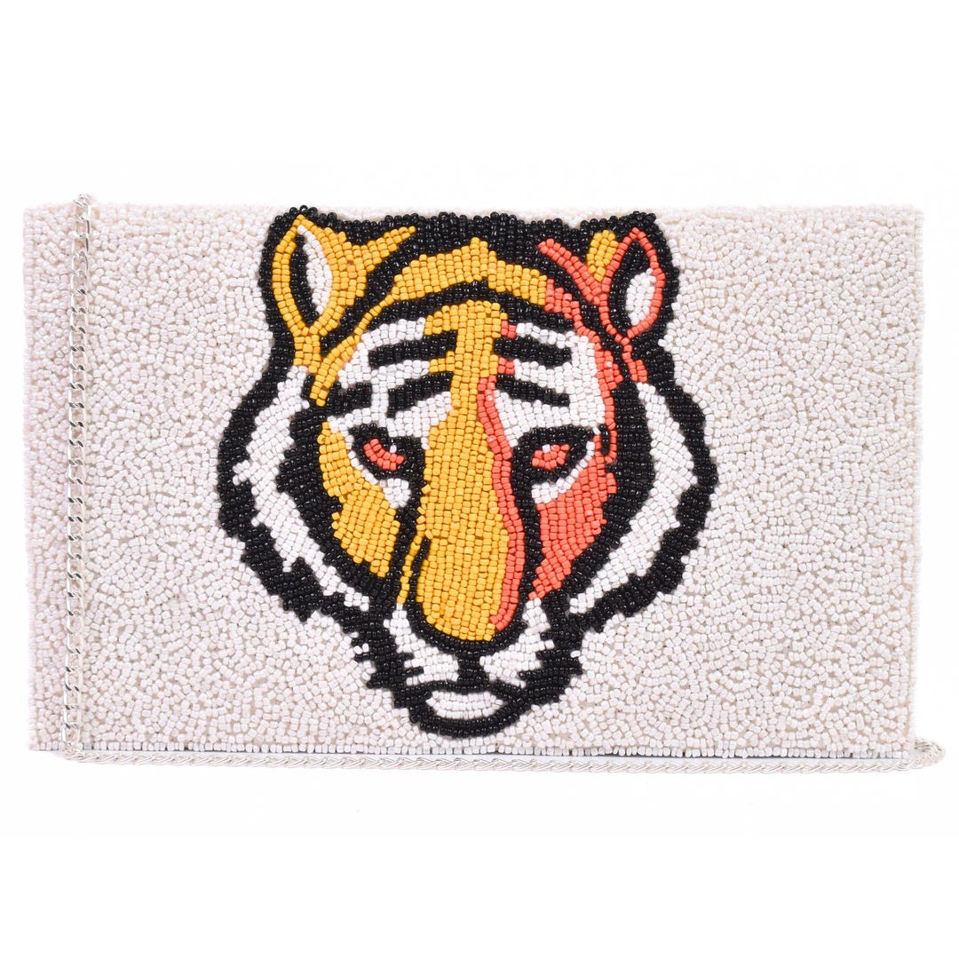 Small Tiger Canvas Clutch main image 1