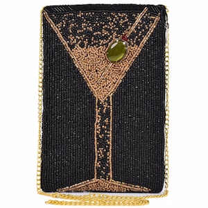 Cadeau sac à main sac à main pour femme cocktail or noir olive, cadeau pour elle BAG0047