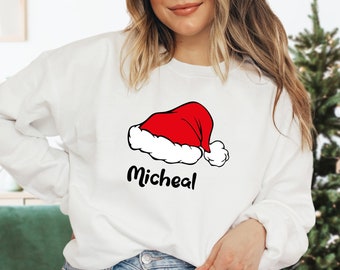 Santa Hat Hoodie - Etsy