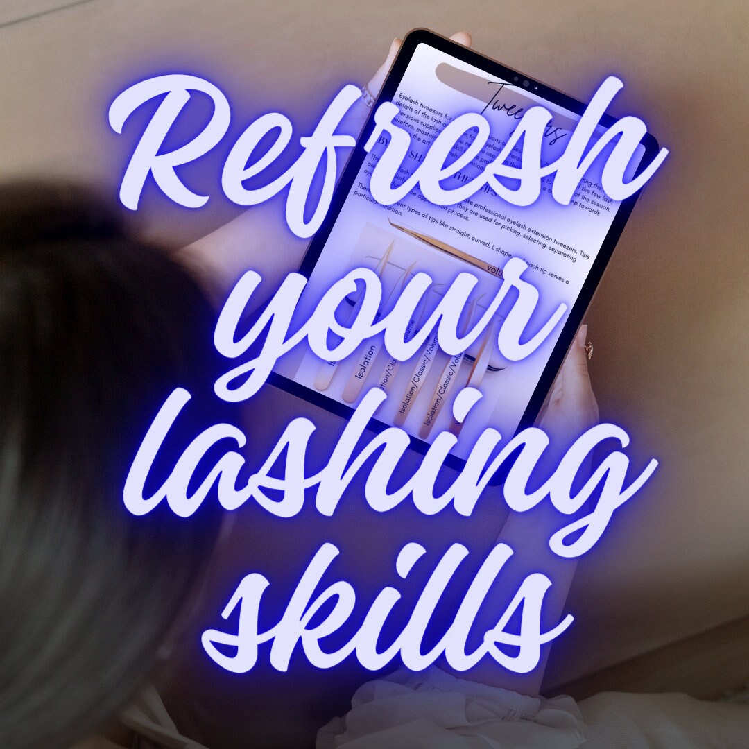 89 Page Downloadable EYELASH EXTENSIONS Handbook Refresh Etsy