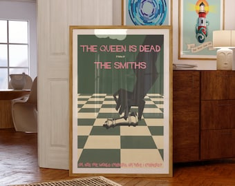 The Queen Is Dead Poster - Song Lyric Art - Indie Band Art