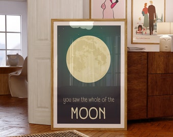 The Whole Of The Moon Song Lyric Print - Indie Band Music Poster