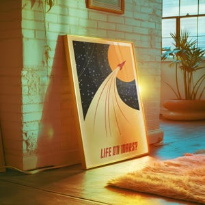 Life On Mars Print - Song Lyric Poster - Music Art