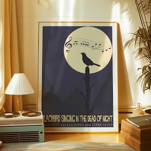 Blackbird Print - Plakat zespołu - Galeria sztuki ściennej