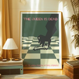 The Queen Is Dead Poster - Song Lyric Art - Indie Band Art