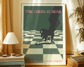 The Queen Is Dead Poster - Song Lyric Art - Indie Band Art