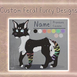 Custom Feral Furry Designs Art Commission