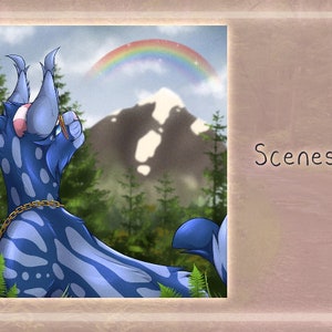 Furry Feral Scene Art Commissions