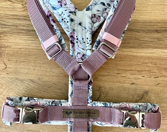 Y-shaped dog harness "Rose"