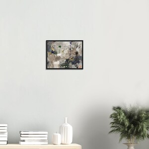 Abstract Painting Print, Neutral Abstract Wall Art, Modern Canvas Print, Beige Gray Gold Artwork, Contemporary Living Room Decor image 3