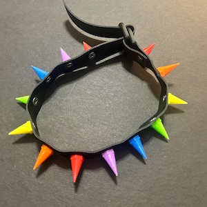 LGBTQ+ inspired spiked choker