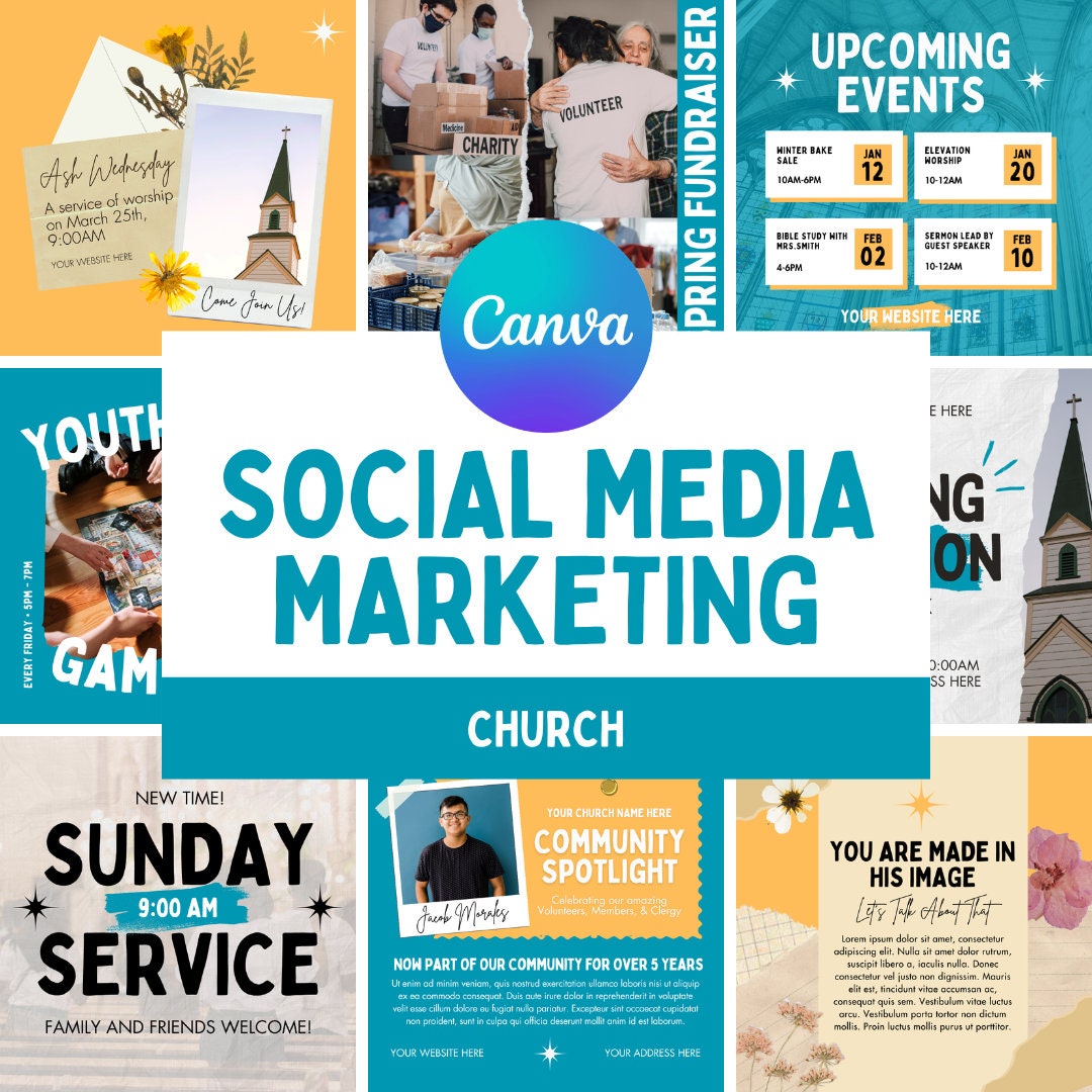 Church Social Media Marketing for CANVA / Community Instagram ...