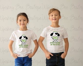 Cutest Clover in the Patch St. Patrick's Day Cute Fun Puppy Youth Short Sleeve T-Shirt
