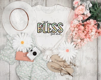Camiseta de mujer Well Bless Your Heart Cute & Fun Heart