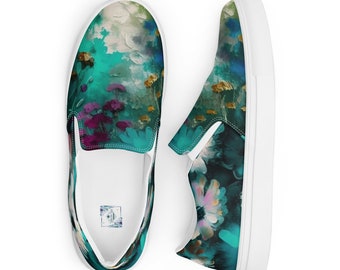 Zapatos de lona sin cordones de mujer Impressionist Floral
