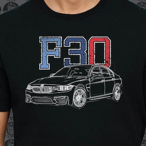 BMW F30 M3 GorillaFX Graphic style01 Design Tshirt Print