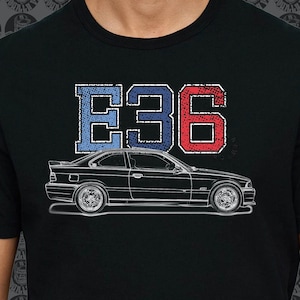 BMW E36 M3 GorillaFX Grafik style01 Design Tshirt Print