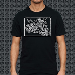 BMW S1000RR S 1000 RR Motorcycle Motorbike GorillaFX Graphic style02 Design Tshirt Print