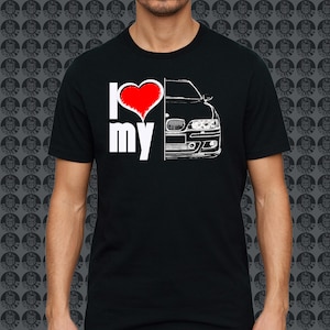 I love my BMW e39 touring M5 Tuning EDM GorillaFX Graphic Design Print Fan shirt Tshirt