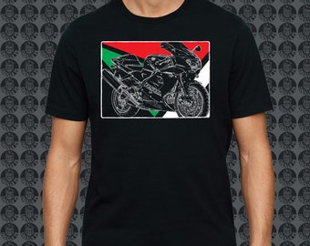 Aprilia RSV 1000 Mille Motorcycle Motorbike GorillaFX Graphic style02+ Design Tshirt Print