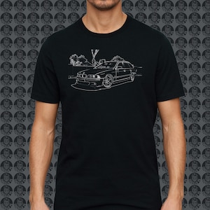 BMW e39 touring M5 tuning EDM GorillaFX graphic design print tshirt