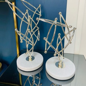 Abstract Balance Decor Set, Entryway Decor, Luxury Home Decor Objects, Handmade Gift, Special Day Gift, Modern Accessories, Metal Ornament
