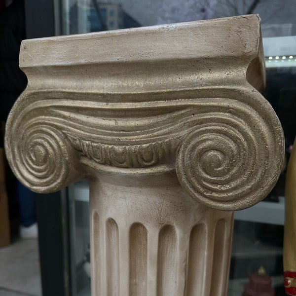 Large Size Ancient Greek Column Sculpture Statue, Ionic Greek Column, Unique Home Decor, Ancient Rome Gifts, Column Pillar, Pedestal Statue