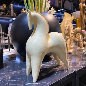 Abstract Horse Sculpture, Cute Horse Ornament, Horse Statues, Modern Horse Sculpture, Horse Figurine, Animal Figure, Gift For Horse Lovers
