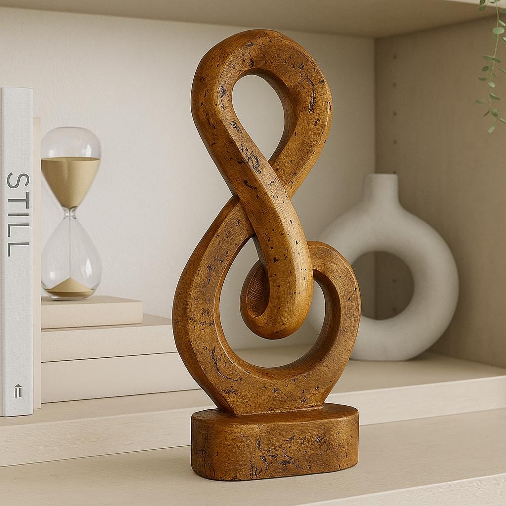 Endless Sculpture, Decorative Musical Note, Abstract Sculpture For Modern Home, Modern Design Gifts, Modern Statue Sculpture, Handmade Gift