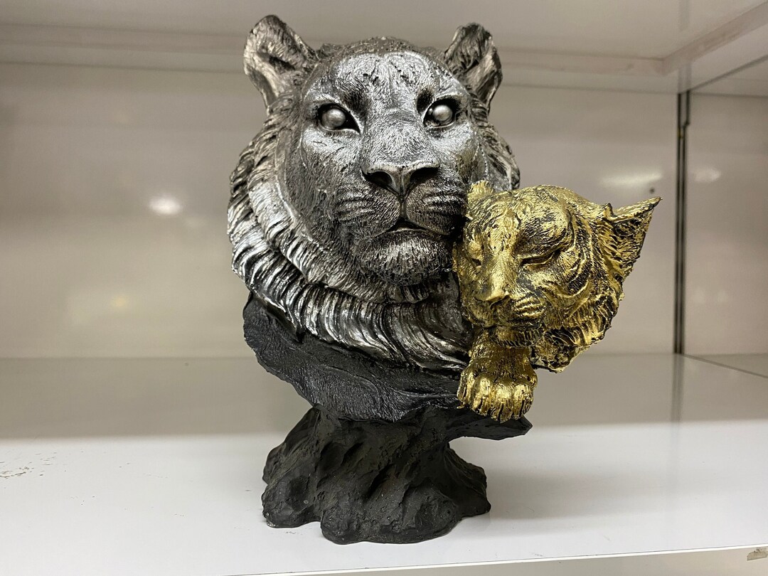 Lion Head Sculpture, Lion Statue, Home&office Decor, Lion King, Gift for Leading People