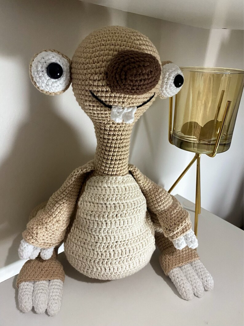 Amigurumi Pattern Crochet Pattern Sid the Sloth Ice Age - Etsy UK