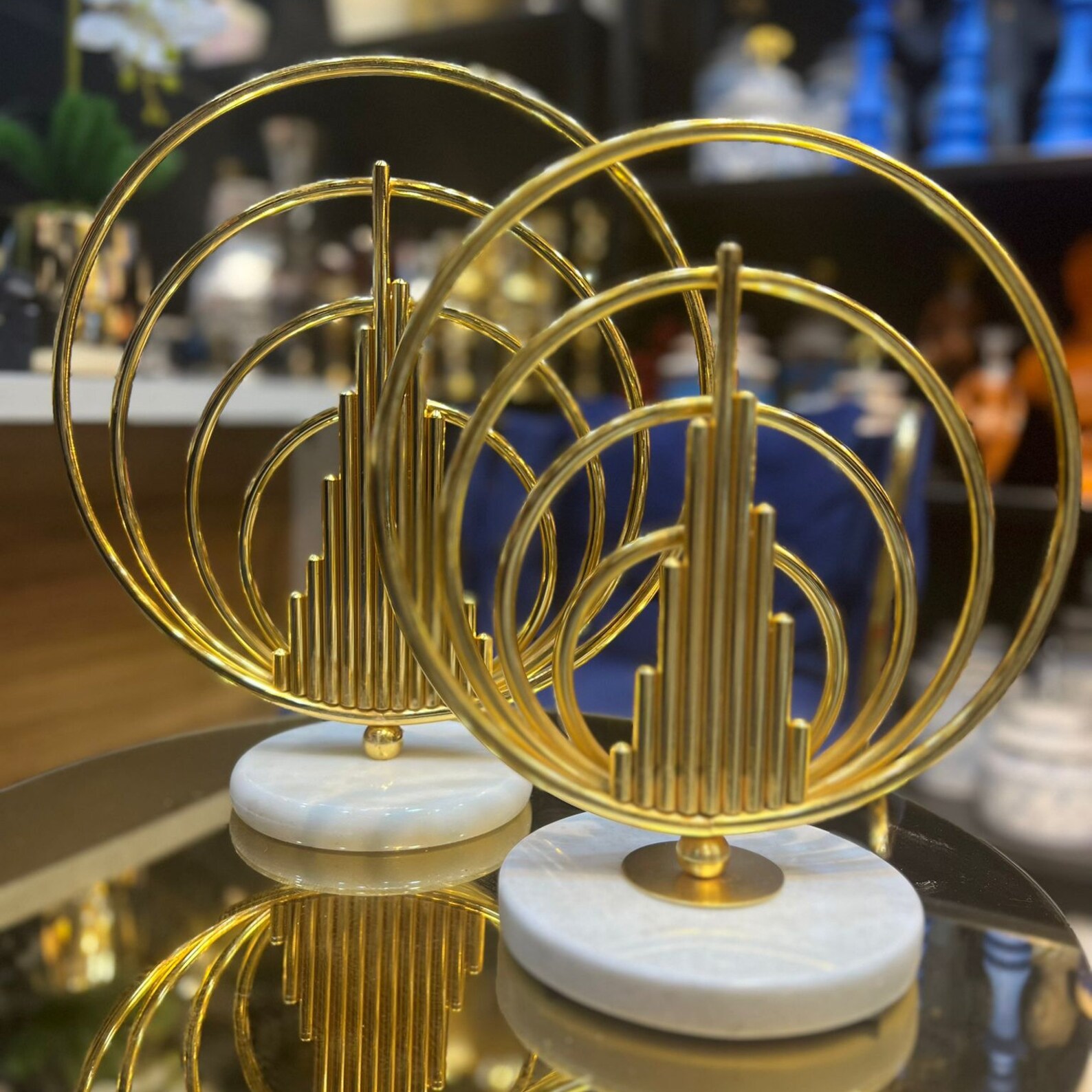 Photo inspiration: Luxury Metalworking Designs Reference: Metal Dubai Luxury Design Set Home Decor Metal Set Marble