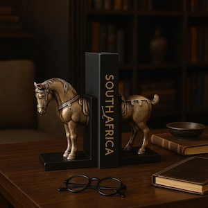 Horse Book Holder, Horse Bookends, Horse Bookshelf Decor, Decorative Book Organizer, Equestrian Decor, Animal Bookends, Gift for Book Lovers