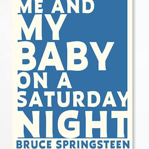 Bruce Springsteen Poster