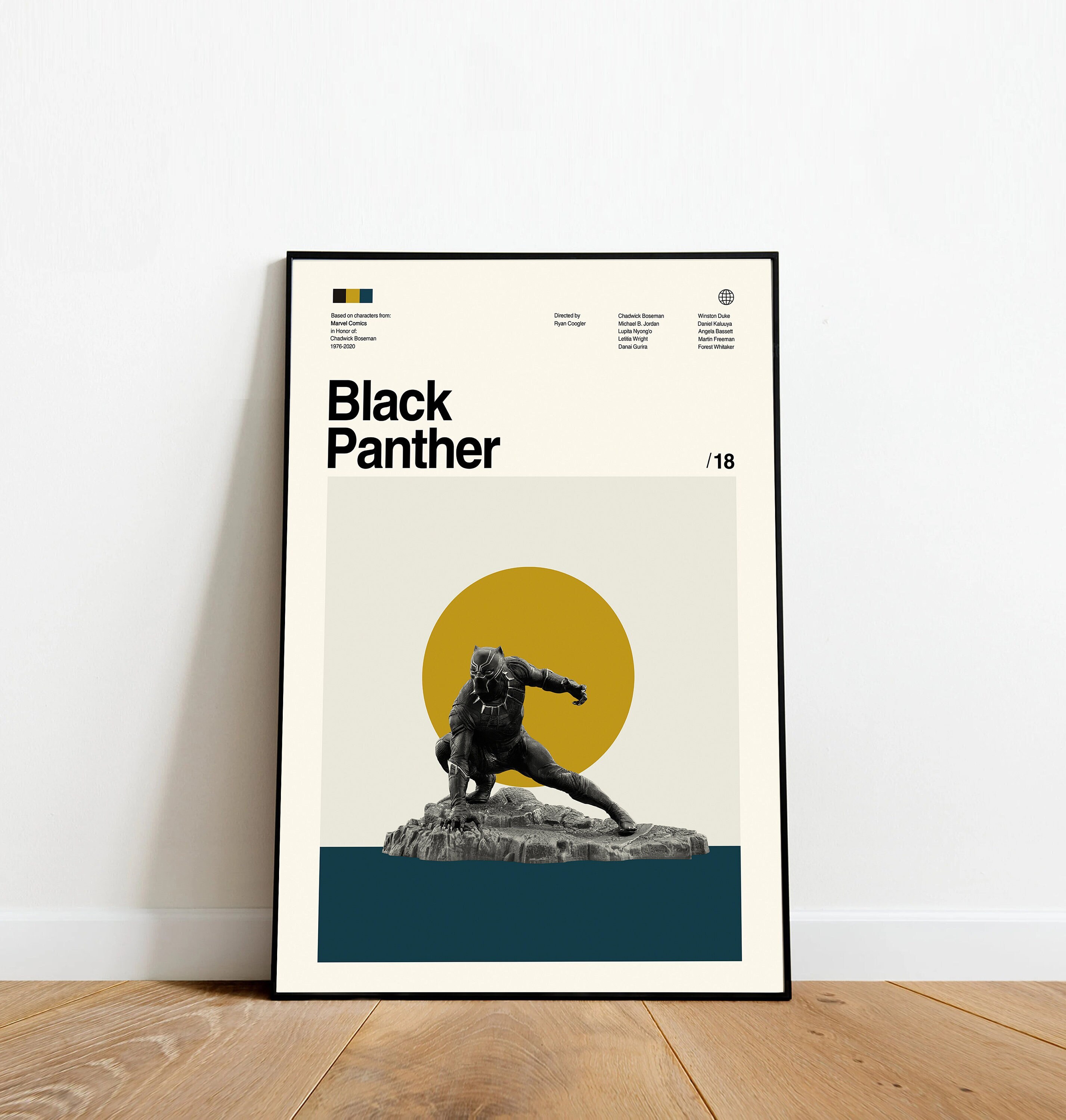 Black Panther Poster - Retro Movie Poster
