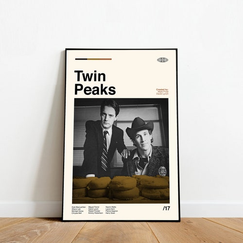 TWIN PEAKS Retro Movie Poster Minimalist Art Retro - Etsy